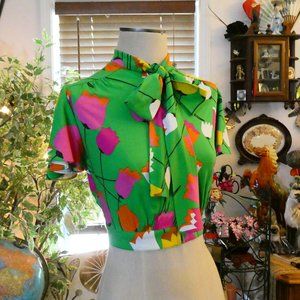 Trashy Diva Green Floral Blouse